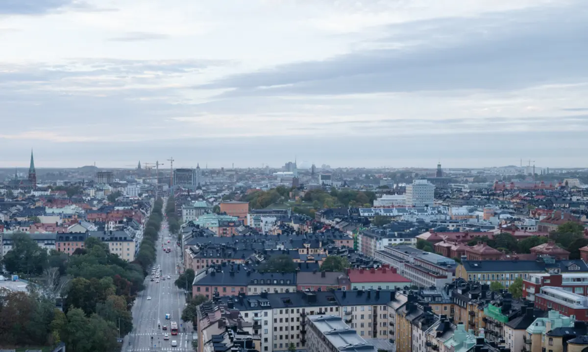 Vy över Stockholms stadsbild